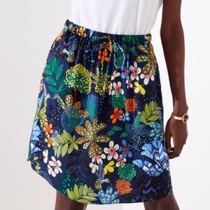 Loft Tropicalia tie waist skirt